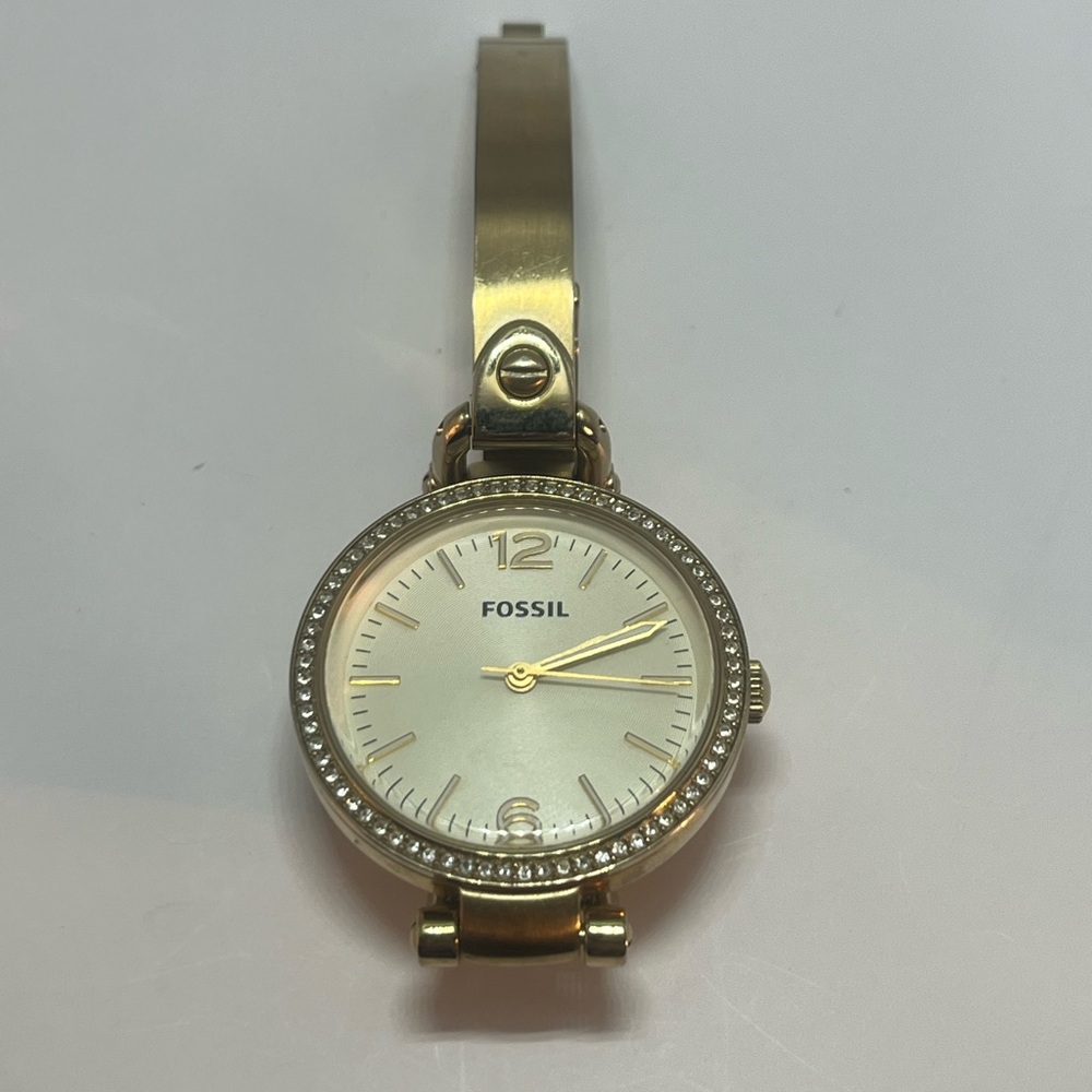 Fossil Georgia Stainless Steel ES3227 Gold Tone Watch - Picture 3 of 7